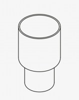 VASO ESCOBILLERO CRISTAL SONIA